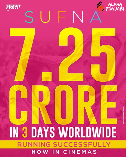 Sufna Punjabi Film Box office updates