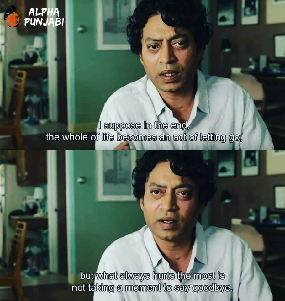Bollywood Actor Irrfan Khan words
