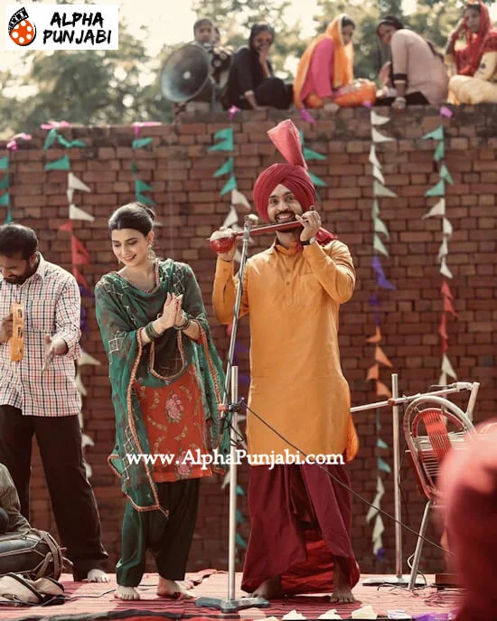 Jodi Punjabi Film Still Diljit Dosanjh Nimrat Khaira