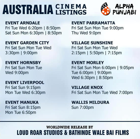 Australia Cinema Listings