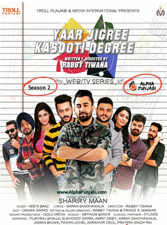 Yaar Jigree Kasooti Degree (2020) S01 Complete Punjabi WebSeries 720p HDRip 1.1GB